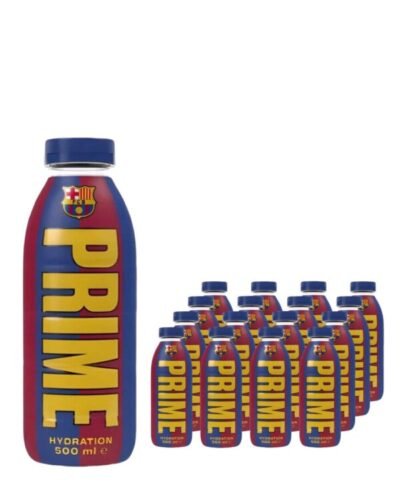 Prime Hydration FC Barcelona Hydration Drink Multipack, 12 x 500 ml