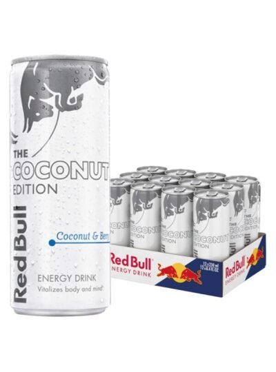 Red Bull The Coconut Edition – Coconut and Berry Energy Drink Multipack, 12 x 250 ml