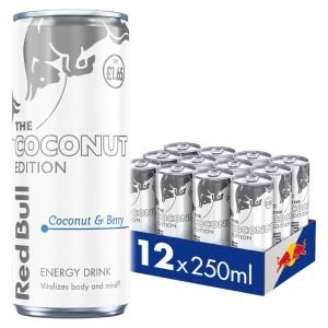 Red Bull The Coconut Edition – Coconut and Berry Energy Drink Price Marked Multipack, 12 x 250 ml