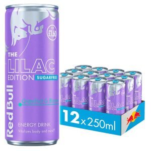 Red Bull The Lilac Edition – Grapefruit and Blossom Sugar Free Energy Drink Multipack, 12 x 250 ml