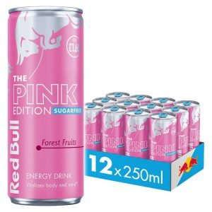Red Bull The Pink Edition – Forest Fruits Sugar Free Energy Drink Price Marked Multipack, 12 x 250 ml